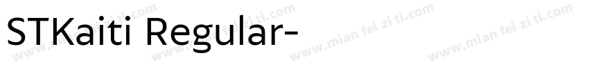 STKaiti Regular字体转换